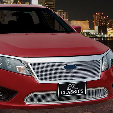 E G Classics Ford Fusion 2010 2 Pc Chrome Fine Mesh Grille