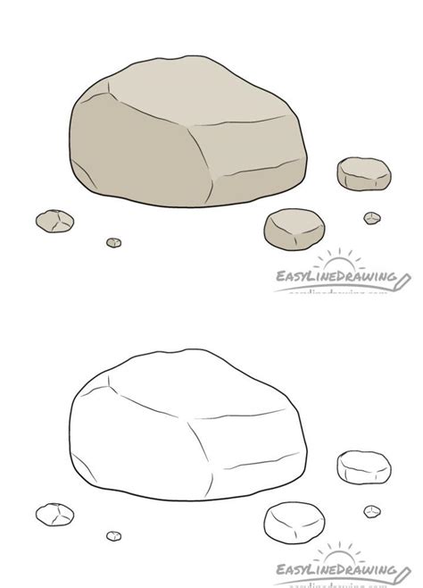 25 Easy Rocks Drawing Ideas How To Draw Rocks