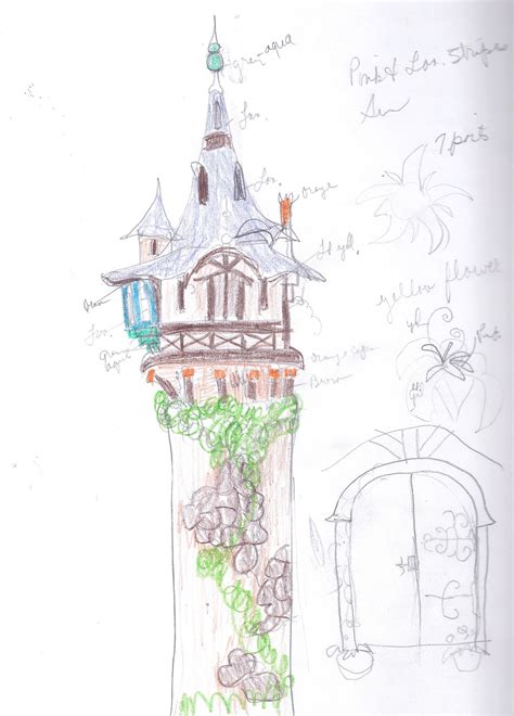 Rapunzel Tower Drawing At Explore Collection Of