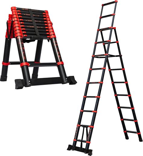 Buy Tooremine Telescoping Extension Ladder 2 In 1 A Frame Aluminum