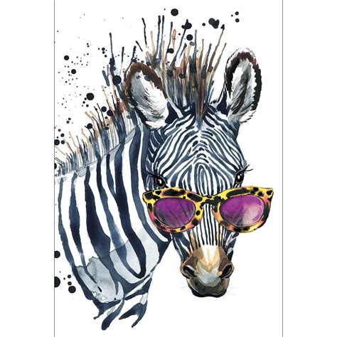 Cool Zebra Art Print