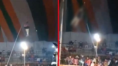 Circo Del Terror Acr Bata Sufre Impactante Accidente En Pleno Show En