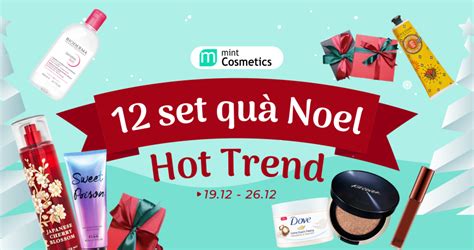 12 Set Quà Noel Hot Trend Mint Cosmetics Save The Best For You