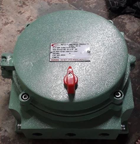 Aluminium FLAMEPROOF WEATHERPROOF JUNCTION BOX 220 X 220 X 110MM For