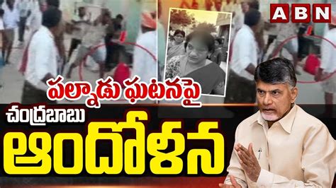 పలనడ ఘటనప చదరబబ ఆదళన Chandrababu Reacts on Palnadu Incident