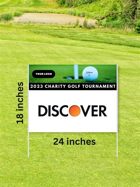 Golf Hole Sponsor Sign Canva Templates Charity Golf Tournament Signage Editable 18x24 Sign Etsy