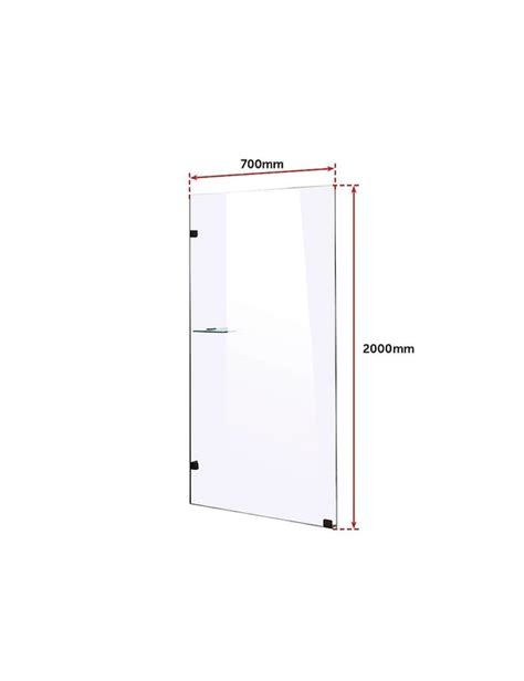 700 X 2000mm Frameless 10mm Safety Glass Shower Screen Autograph