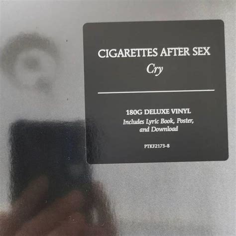 Cigarettes After Sex Cry Deluxe Vinyl Poster Collectors Art Book