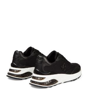 Jimmy Choo Black Memphis Lace Up Sneakers Harrods Uk