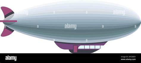 Vintage dirigible airship with rigid structure. Means and types of ...