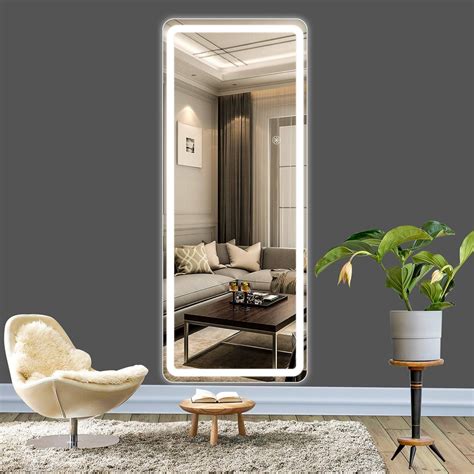 Amazon.com: ROTTOGOON 55"x21" Full Body Mirror with Lights, Touch ... 