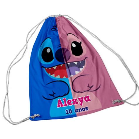 Mochila Stitch Stit e Angel Lembrancinha de Aniversário Elo7