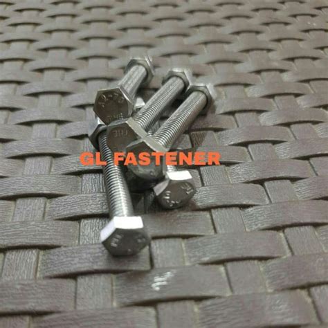 Promo Baut Mur Hex Stainless Steel M X Anti Karat Kunci Sus