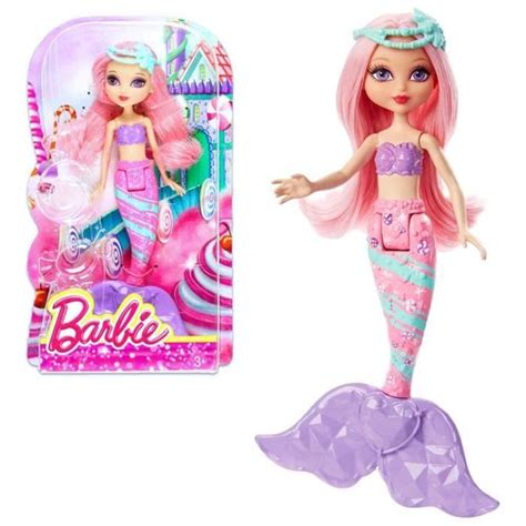 Poupée Little Bonbons Sirène MATTEL Barbie Dreamtopia Rose 18cm