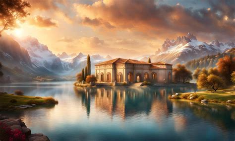 Ancient Roman Villa on lake by GeeDiRosso on DeviantArt