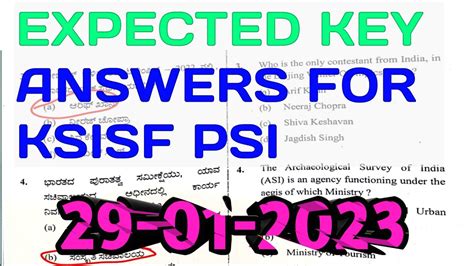 Psi Ksisf Key Answers Paper Expected Psi Gk Key Answers