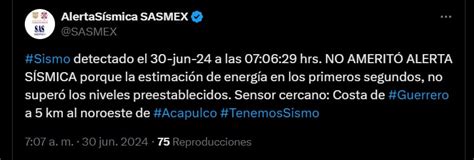 Temblor Hoy 30 De Junio Registran Sismo De 20 Grados En Naucalpan De Juárez Infobae