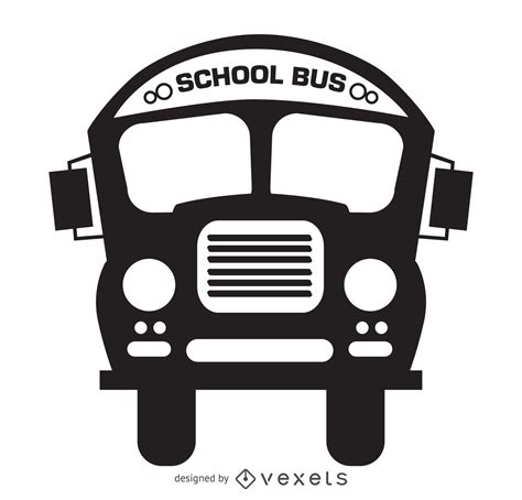 Isolated School Bus Silhouette Drawing Vector Download