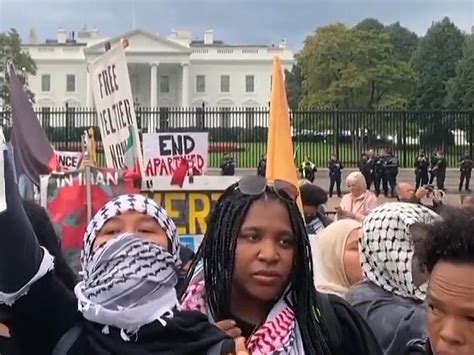 WATCH: Anti-Israel Protest At White House Shouts President Supports ‘Genocide’ As Motorcade ...