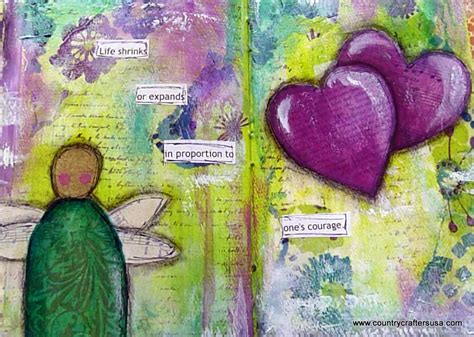 Courage” Art Journal Page