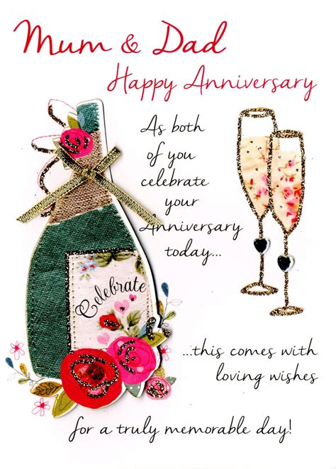 Mum And Dad Anniversary Greeting Card Cards Love Kates