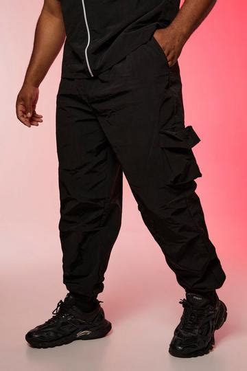 Mens Black Cargo Pants Black Cargos Boohoo Uk