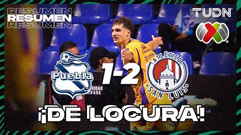 Resumen Y Goles Puebla 1 2 Atl San Luis AP2023 J4 Liga Mx TUDN