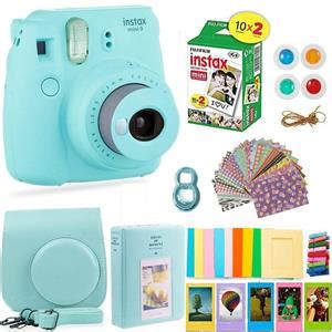 Fujifilm Instax Mini Camera Ice Blue Bundle With Fujifilm Instax