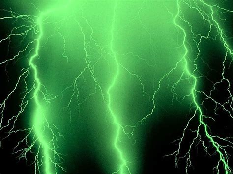 Environmentally Conscious Green Lightning Green Aesthetic Hd Wallpaper