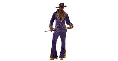 Pimp Purple Crushed Velvet Adult Costume