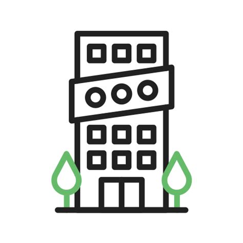 Commercial building Generic color outline icon