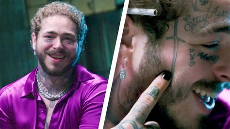 Post Malone Face Tattoo 50 Cent Becomes Post Malone With New Hair And Face Tattoos In Hilarious