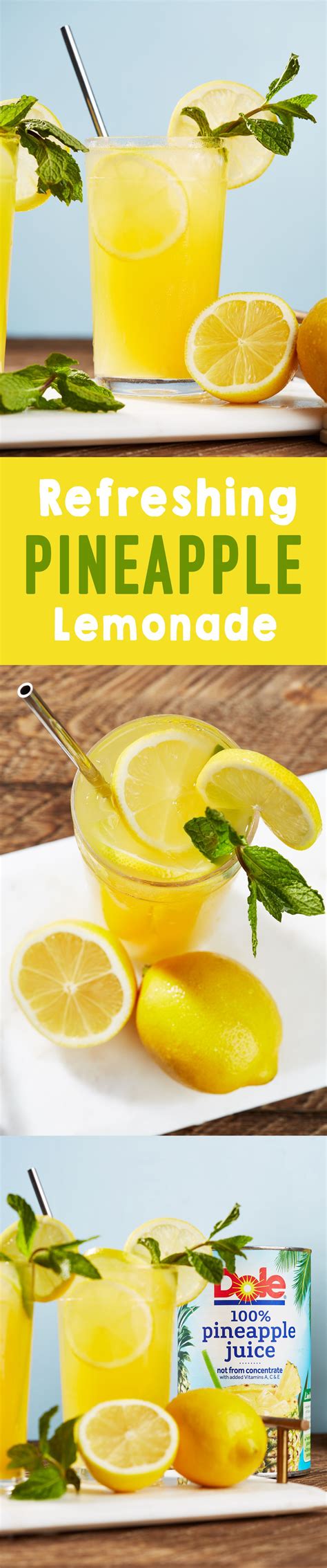 Pineapple Mint Lemonade Recette