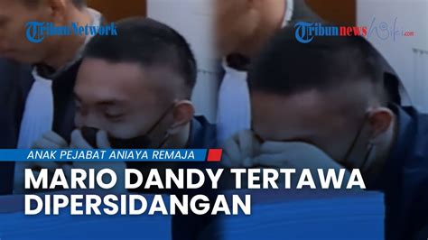 Mario Dandy Tertangkap Kamera Tertawa Di Persidangan Saat Saksi Cerita