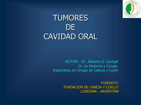 Tumores De Cavidad Oral