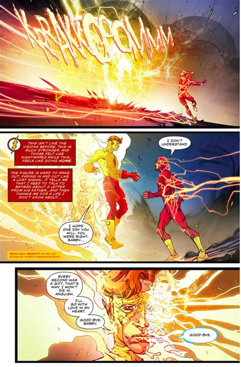 Barry Allen Remembers Wally West The Flash Rebirth Wally West The