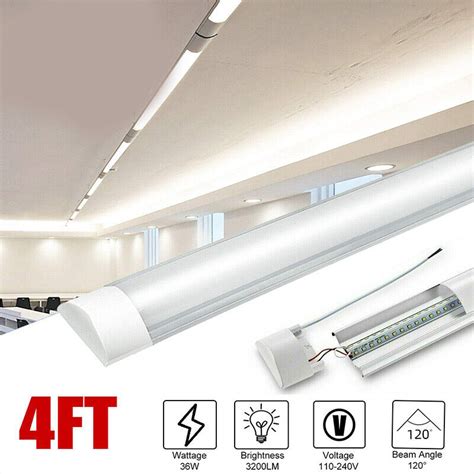 Pcs Led Slim Ceiling Batten Tube Light Cm Linear Fluro