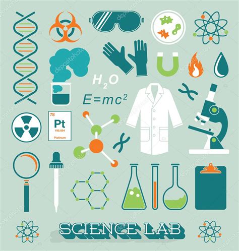 Vector Set Science Lab Objects And Icons — Stock Vector © Vreddane