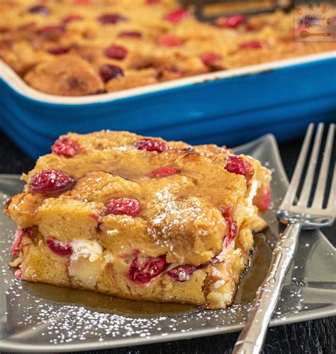 Overnight Cranberry Eggnog French Toast Casserole Manila Spoon