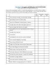 Strengths And Difficulties Questionnaire Docx Handout Strengths