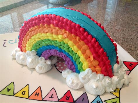 Pin By The Budget Babe On Cakes Rainbow Birthday Cake Rainbow Cake