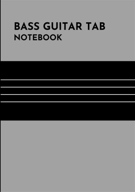 Jp Bass Guitar Tab Notebook A5サイズ ベースギタータブ譜 無地 ノート 100ページ A5 Bass Guitar Tab