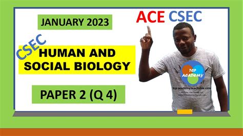 Csec Hsb 2023 Past Paper Sex Linked Inheritance Youtube