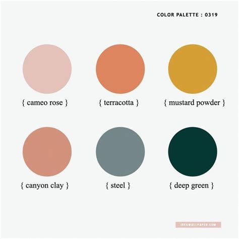 Color Inspiration Cameo Rose Mustard Terracotta Steel Deep Green Livingroomdécor Color