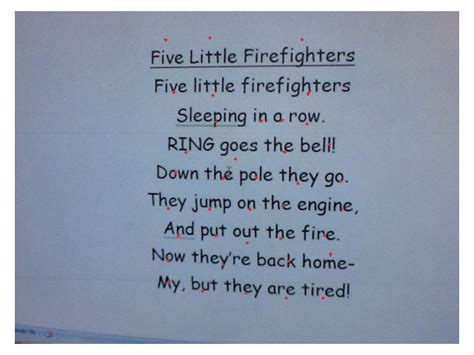 Fire Safety Poem Language Showme