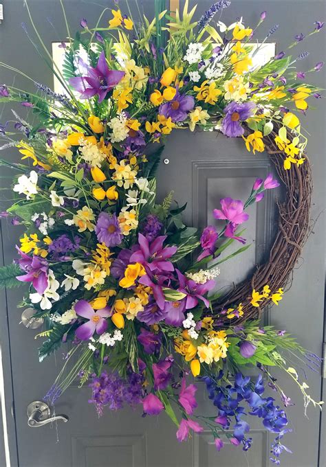 This Gorgeous Summer Wildflower Wreath Is Bright Colorful And Sure To