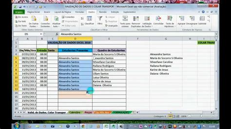 ValidaÇÃo De Dados Excel 2010 Youtube