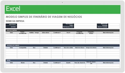 Modelos De Itiner Rio Gratuitos Smartsheet