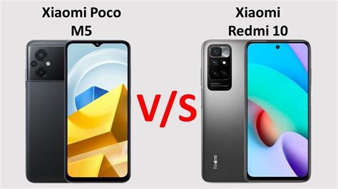 Xiaomi Poco M5 Vs Xiaomi Redmi 10 YouTube