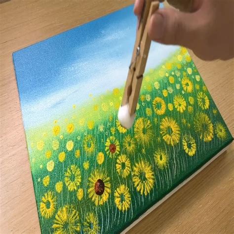 Painting a Sunflower Field | Painting a Sunflower Field | By MAY Art ...